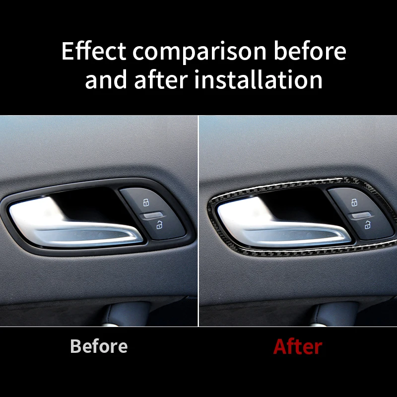 Автомобильная крышка для внутренней дверной ручки Mutips наклейка из углеродного