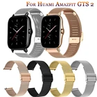 Новый браслет Миланская петля из нержавеющей стали для Huami Amazfit GTS 2  GTR 2 band 20 22 мм, ремешок для Samsung Galaxy 42 мм 46 мм