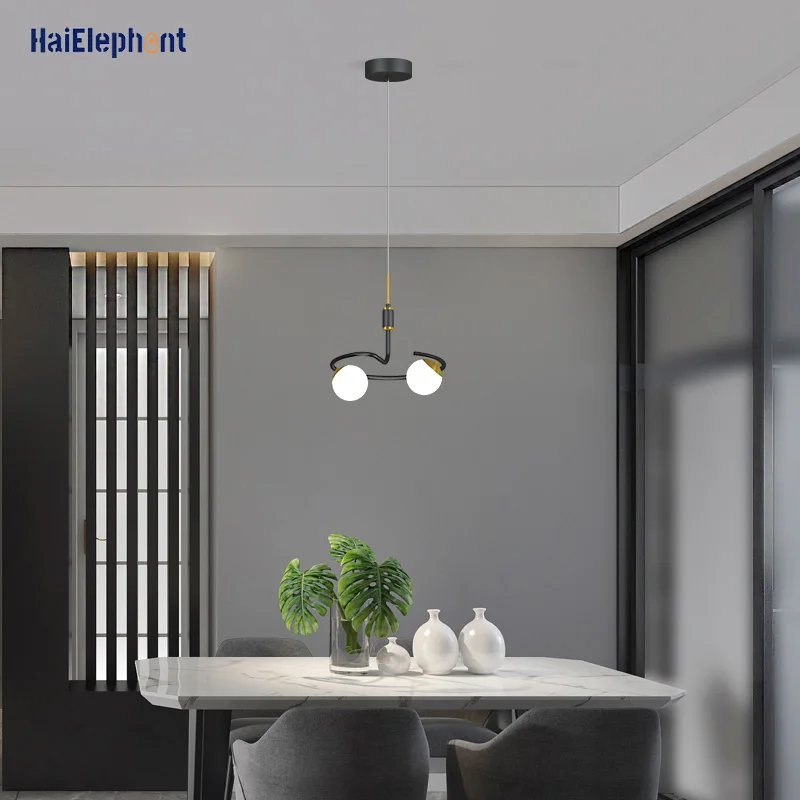 Креативные скандинавские светодиодные подвесные светильники для обеденного