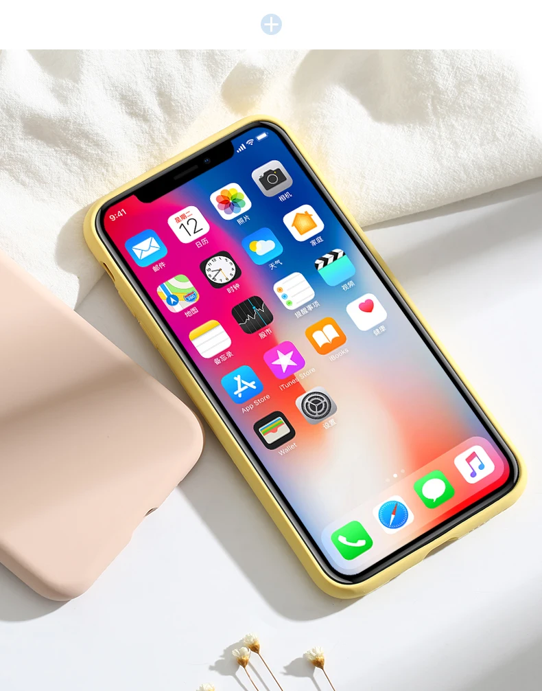 Официальный жидкий силиконовый чехол для iPhone X XS MAX XR 7 8 6 6S Plus мягкий гелевый резиновый противоударный чехол Полный защитный чехол