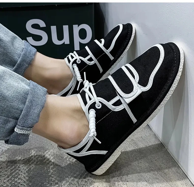

Men Casual Shoes fashion Canvas Slip-On 2021 Man Loafers Breathable New Male Outdoor Classic Walking Flats Driving Shoes men