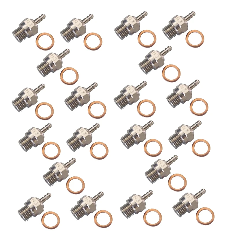 

20Pcs Glow Plug Nitro Truck Hot Spark Apex SH Engine Parts Accessories Replacement OS RC Model Car HSP 70117