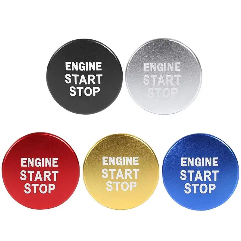 Алюминиевый двигатель кнопка запуска Стоп ключ зажигания Накладка для Corolla C HR RAV4