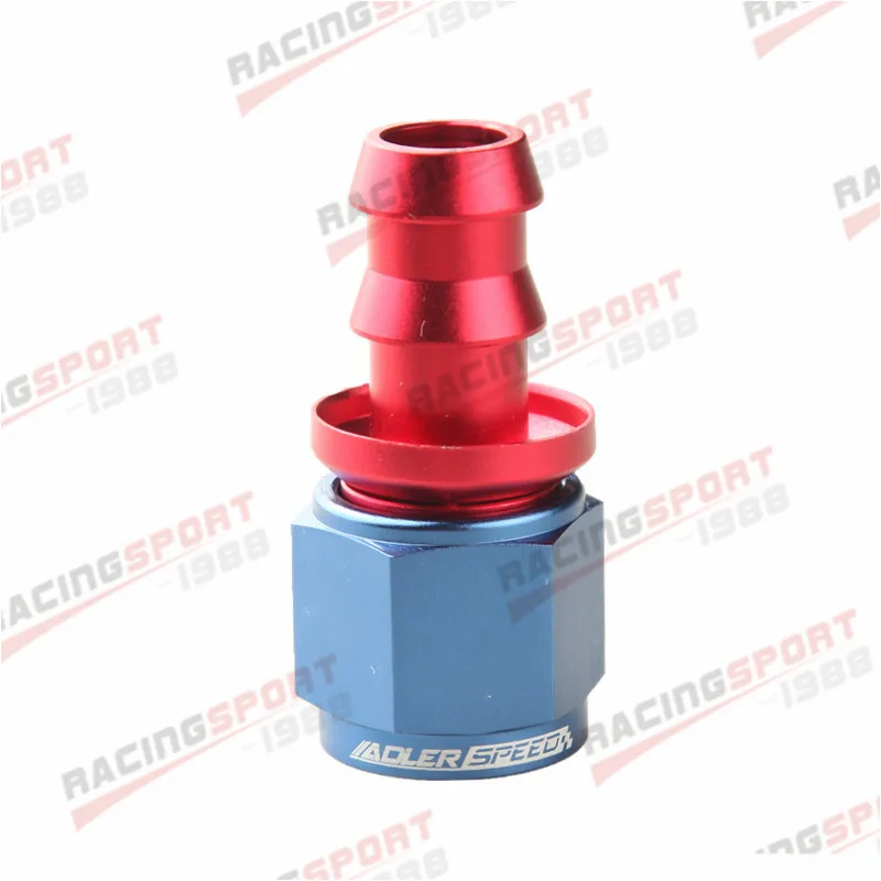 AN4 AN6 AN8 AN10 AN12 Ступень 45 90 180 Прямой фитинг для шланга с замком алюминий красный