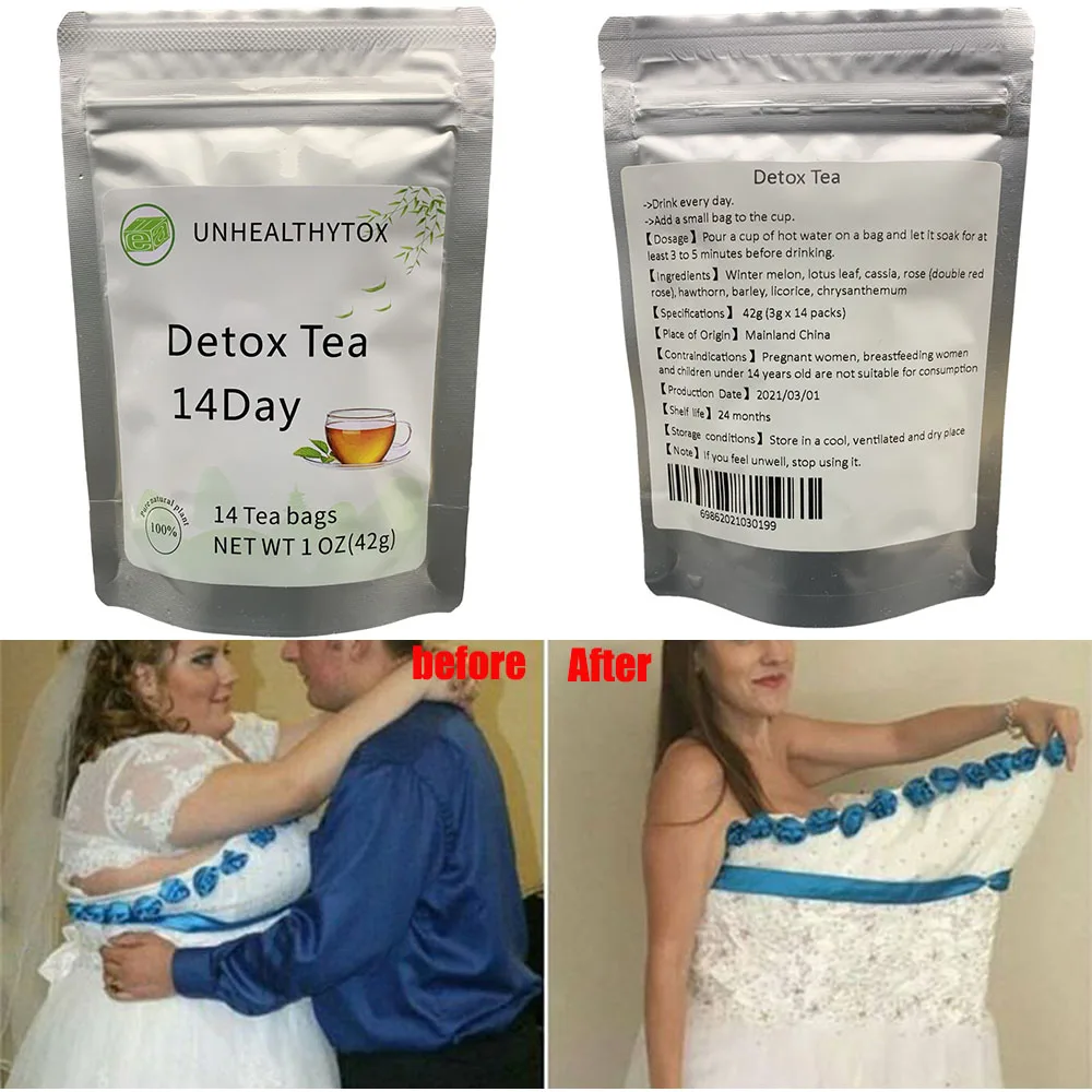 

14days100% Pure Natural Detox Tea Bags Colon Cleanse Fat Burn Weight Loss Tea Man Women Tea Belly Slimming Tea Anti Cellulite 1