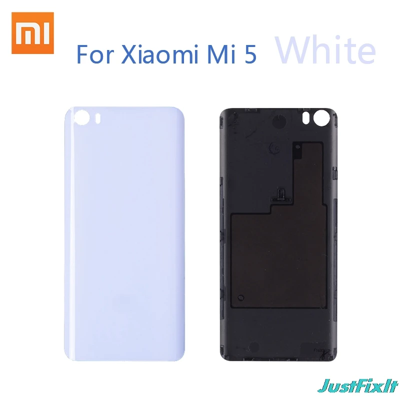 White Оригинальная Пластиковая Задняя крышка батареи для Xiaomi mi 5 задняя крышка батарейного отсека задняя крышка корпуса Замена для Xiaomi mi 5 mi 5 M5 - Цвет: White