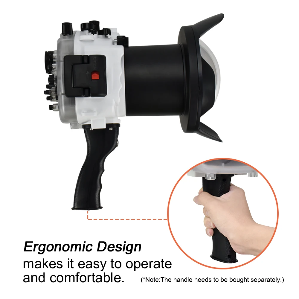 للبيع Seafrogs IPX8 40 متر كاميرا مقاومة للماء الإسكان الغوص حالة لسوني A7RIII 28-70 مللي متر 90 مللي متر 16-35 مللي متر