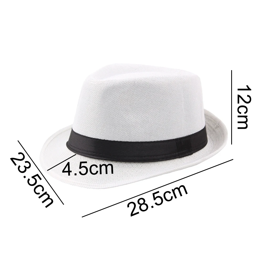 

Cowboy Hats Unisex Hat Panama Straw Fedora Trilby Cap Foldable Travel Brim Wide Mens Ladies Fedora Cowboy Summer Hats