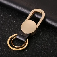 zobo pure copper key chain luxury men car keychains buckle classic vintage key ring holder bag pendant fathers day best gift