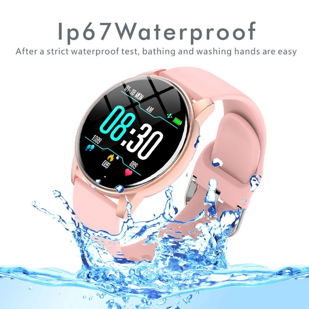 

Women Smart Watch Real-Time Weather Forecast Activity Tracker Heart Rate Monitor Sports Ladies Smart Watch Men For Android IOS