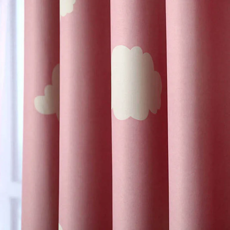 Шторы с рисунком голубого неба белые шторы принтом облаков для детской спальни