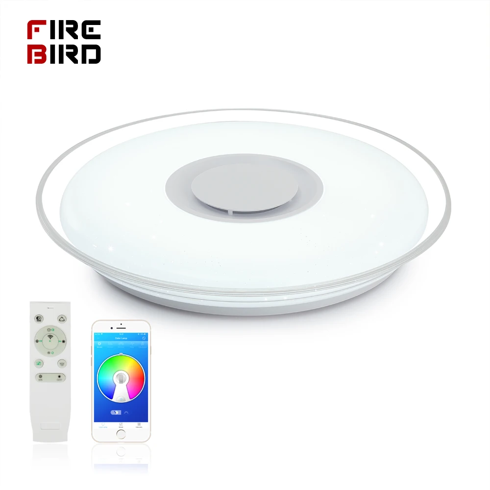 Современные светодиодные потолочные лампы Домашний Светильник ing HY-36W 52 Вт RGB приложение Bluetooth музыкальный светильник для спальни лампы для гостиной умный потолочный светильник
