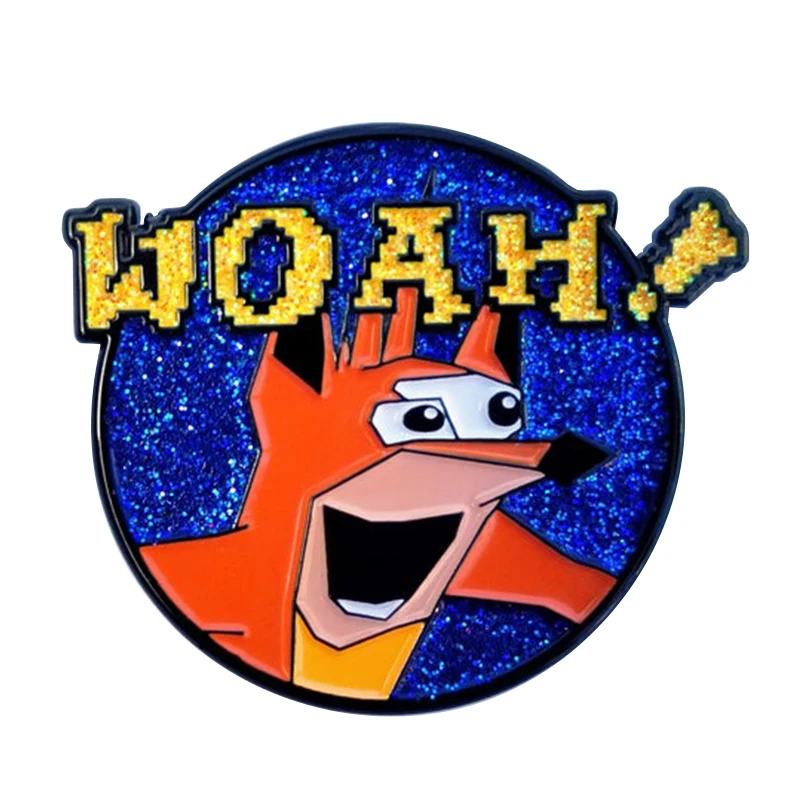 Крушение Bandicoot Woah! Эмалевый штифт | Украшения и аксессуары