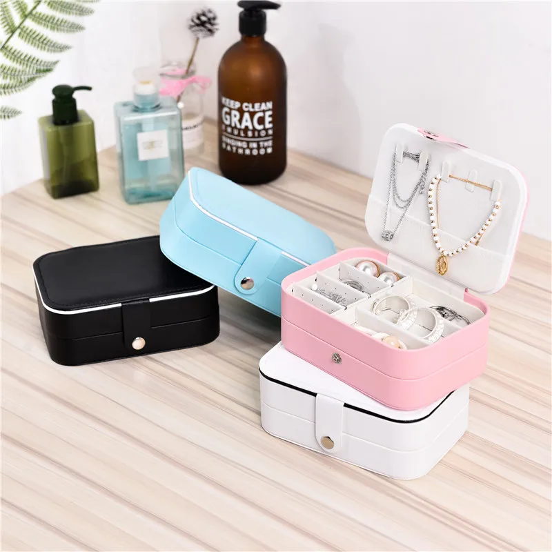 Jewelry Box Wholesale Earrings Earrings Ring Storage Box Necklace Bracelet Jewelry Portable Storage Box
