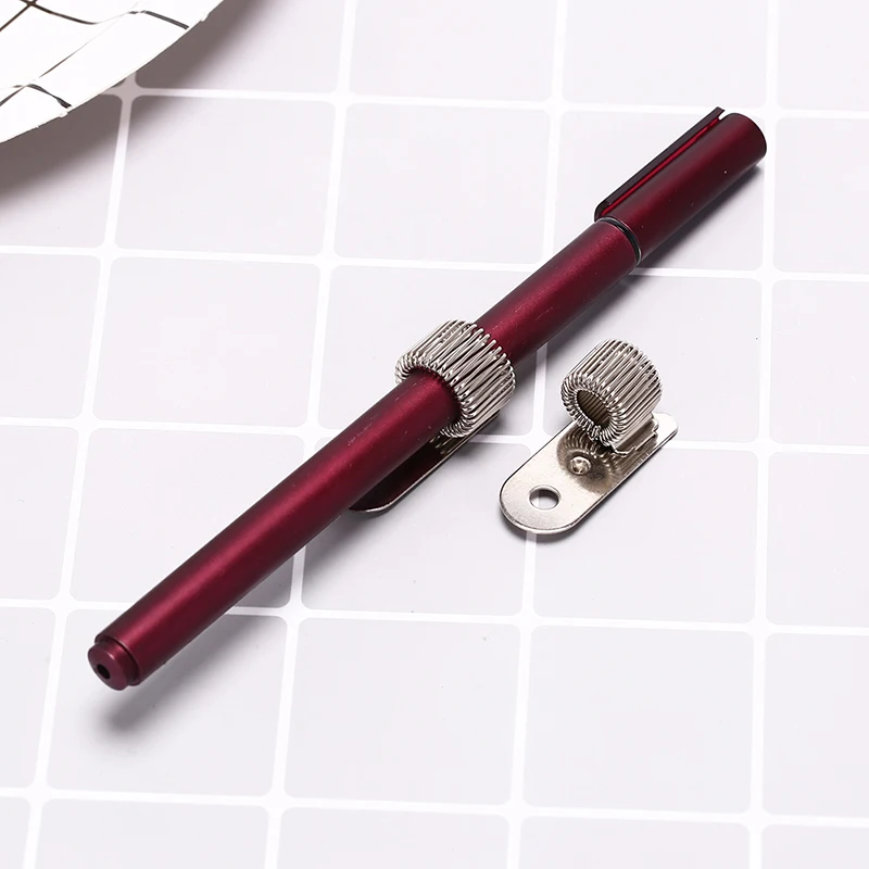 

1Pcs 32x12mm Creative Single Hole Metal Pen Holder With Pocket Clip Doctors Nurse Uniform Pen Holders