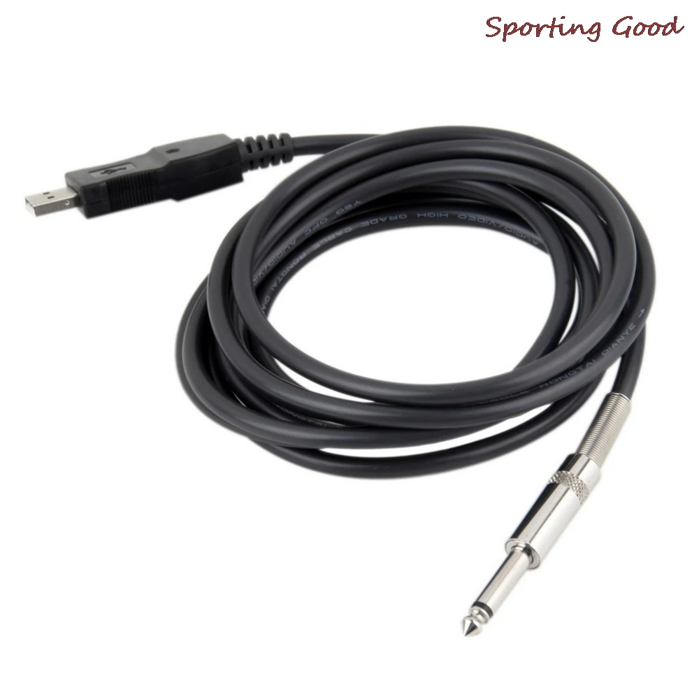 

3 м бас-гитары USB перейти по ссылке кабельное соединение Интерфейс адаптер инструмента Аксессуары для гитары
