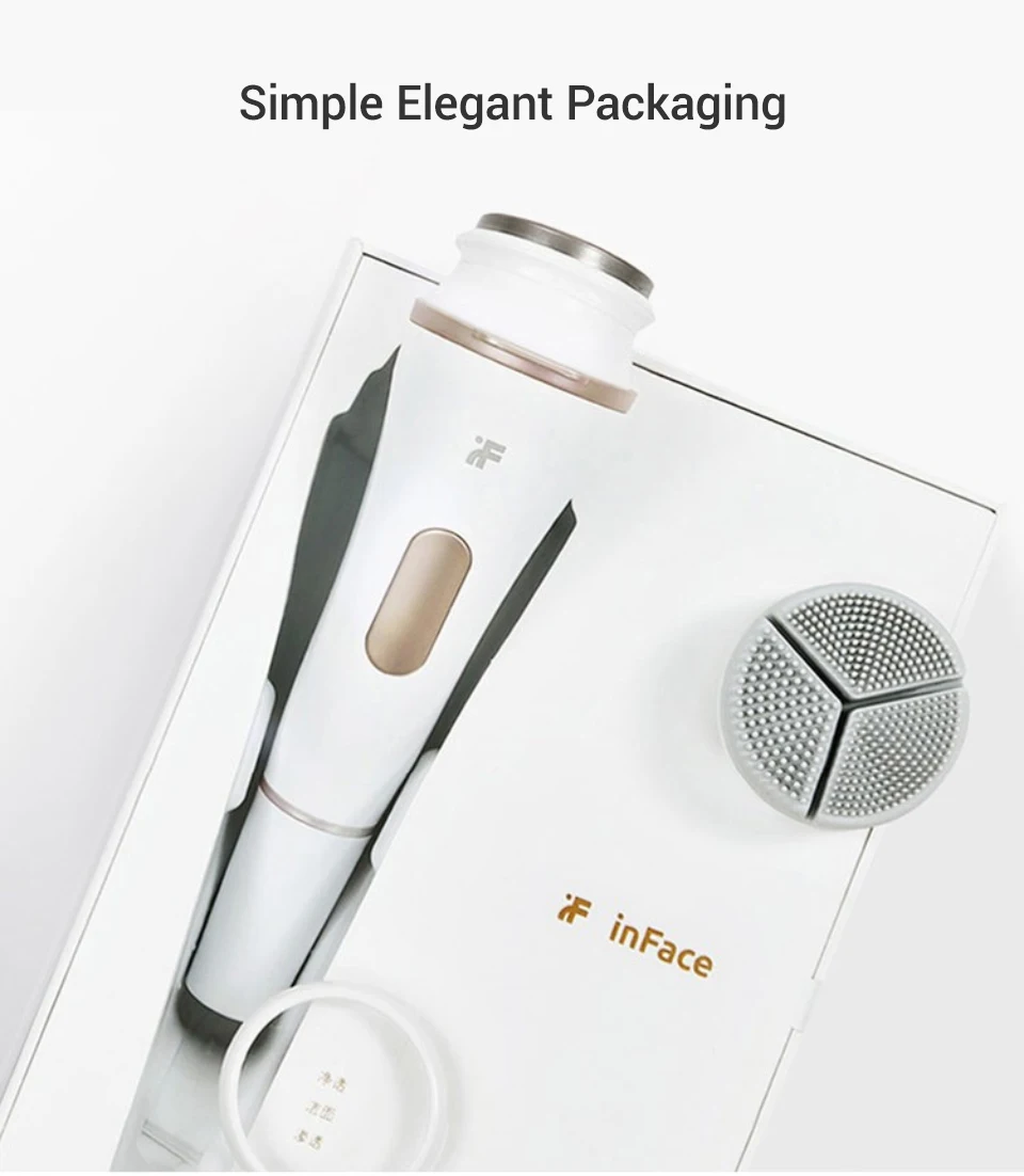 Xiaomi Mijia inFace электронный звуковой Очищающий Инструмент для массажа лица Уход за кожей для очистки масла грязи макияж массажер