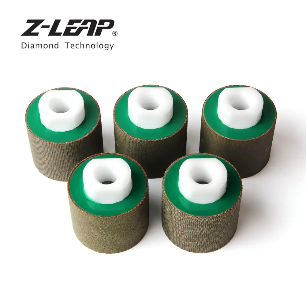 Z-LEAP " Алмазный влажный Полировочный барабан колесо Гальваническое шлифовальное колесо M14 5/8-11 беседка для гранита мраморная раковина отверстие