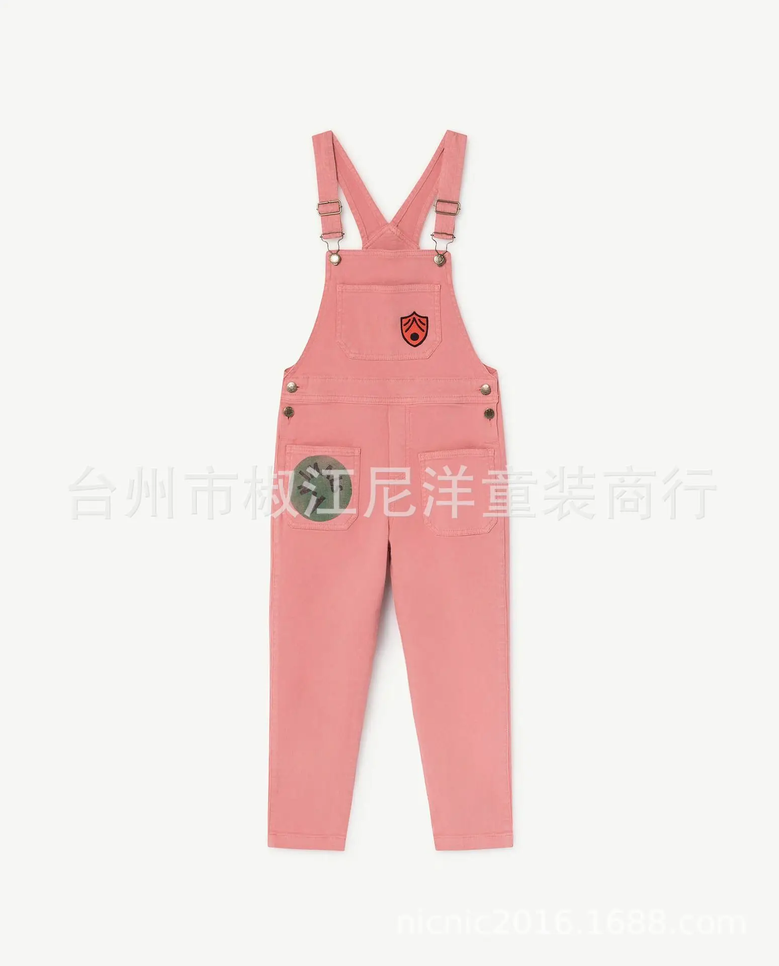 Pink TAO/ Новые осенне-зимние детские комбинезоны для мальчиков девочек, модные штаны с принтом, милые детские штаны - Цвет: Pink