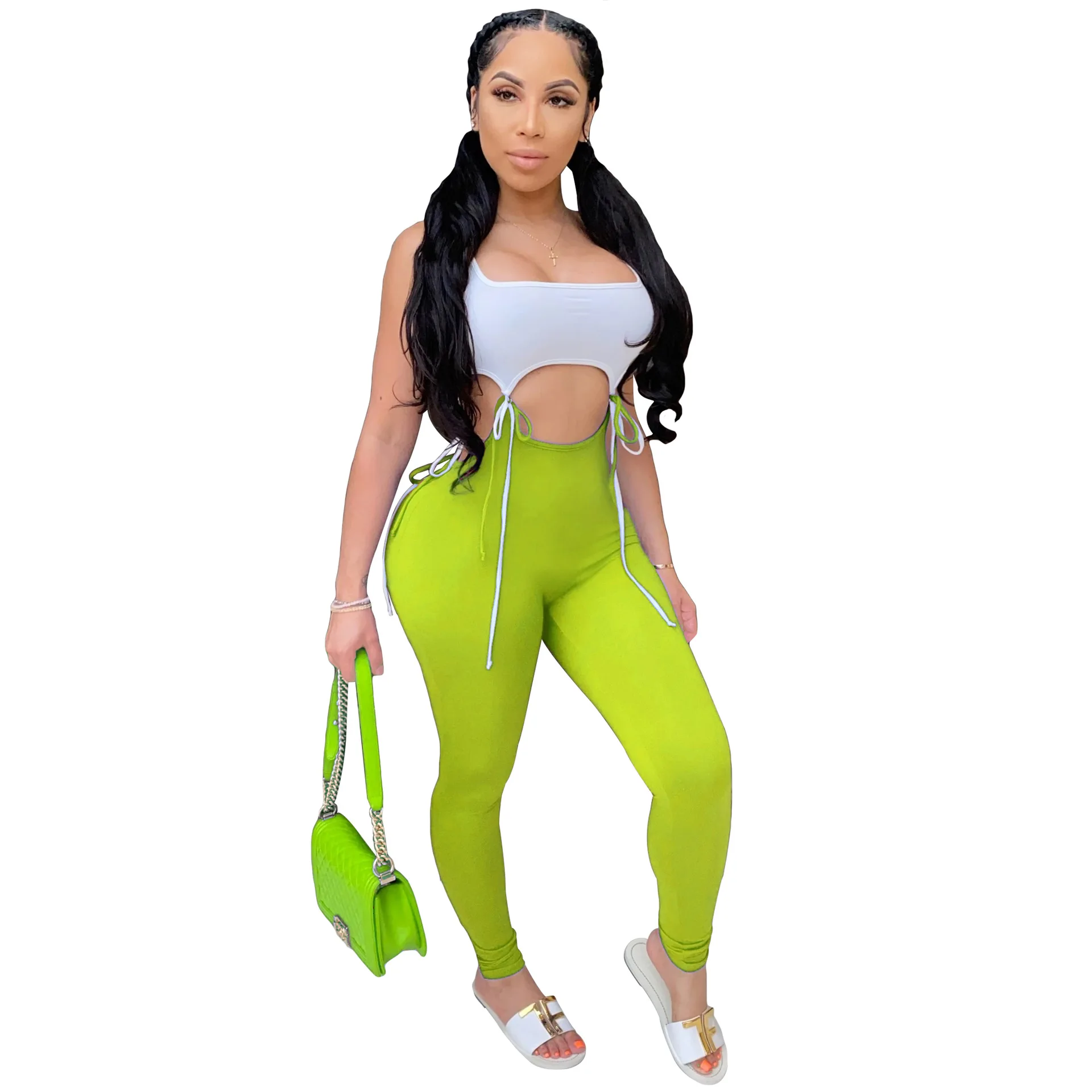 Сексуальный неоновый спортивный костюм для фитнеса лето 2020 спортивная одежда