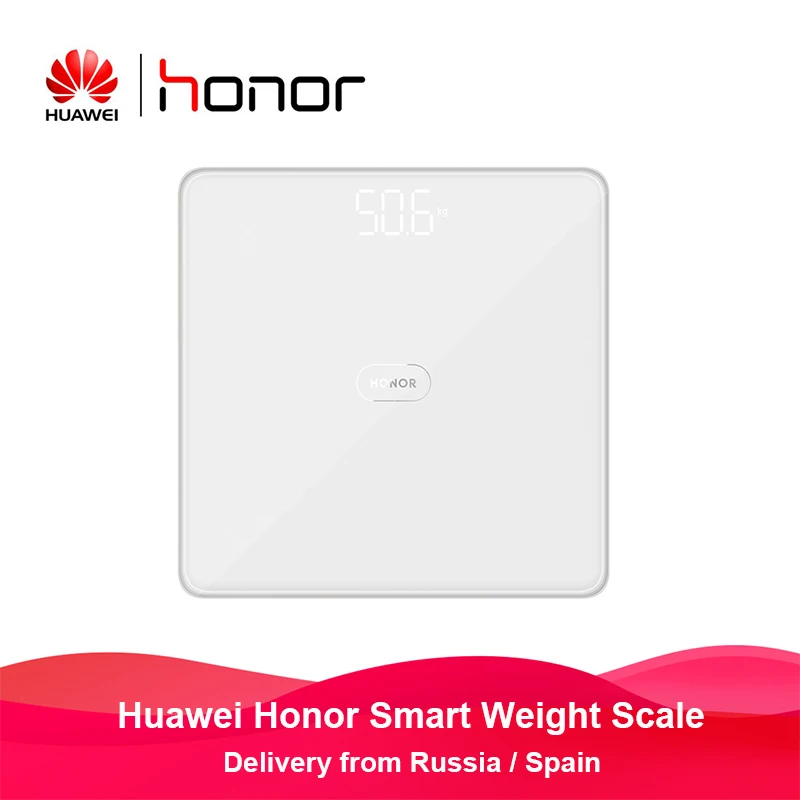 Huawei Honor весы для тела портативные цифровые светодиодный дисплей ванной
