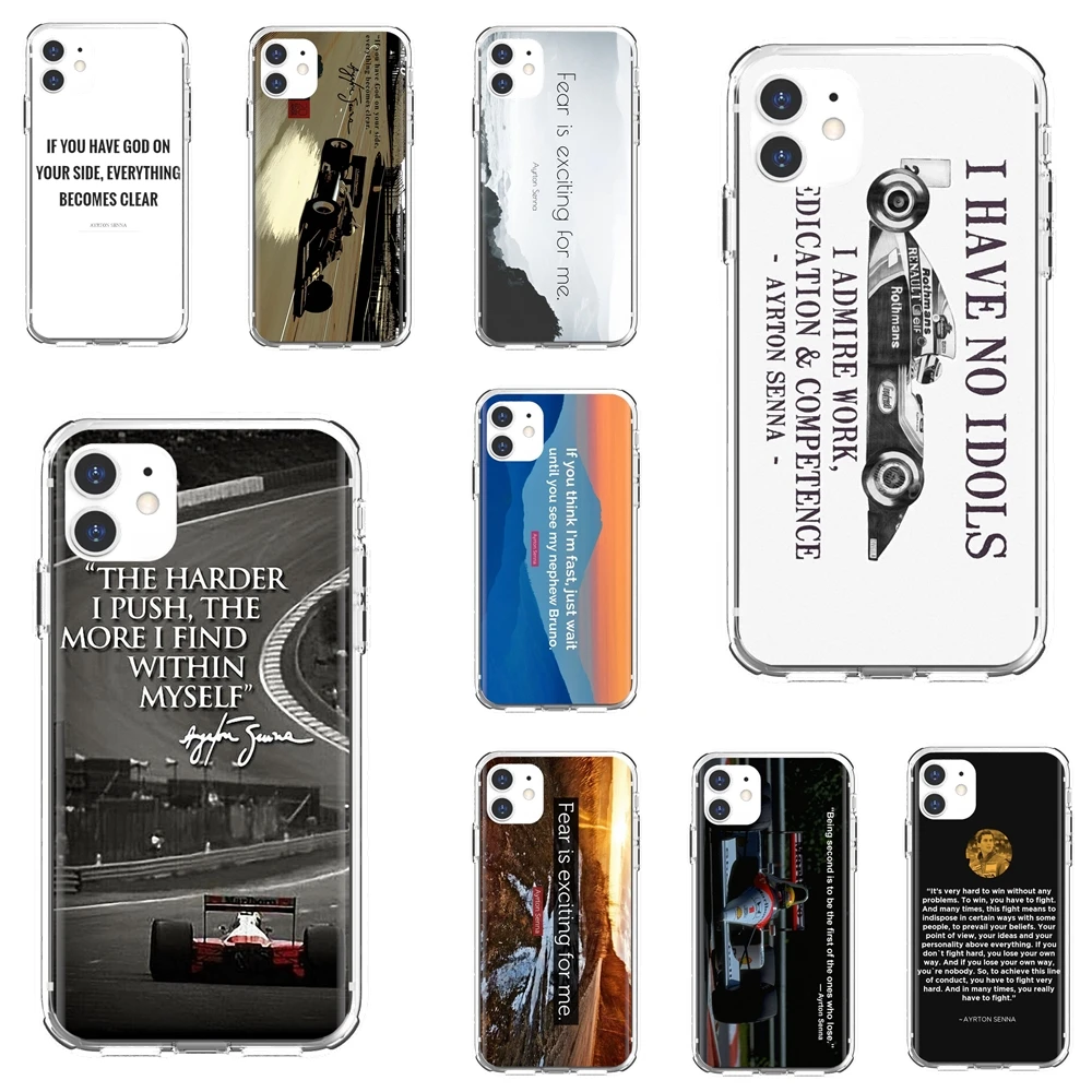 

Ayrton-Senna-Drive-Racing-Star-quote Phone Cases For Apple iPhone 10 11 12 Pro Mini 4S 5S SE 5C 6 6S 7 8 X XR XS Plus Max 2020