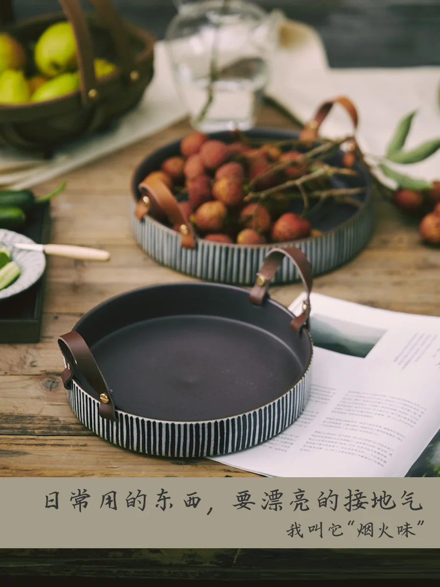 Европейская ретро фотография телефон арбуз фрукты и овощи корзина настольная