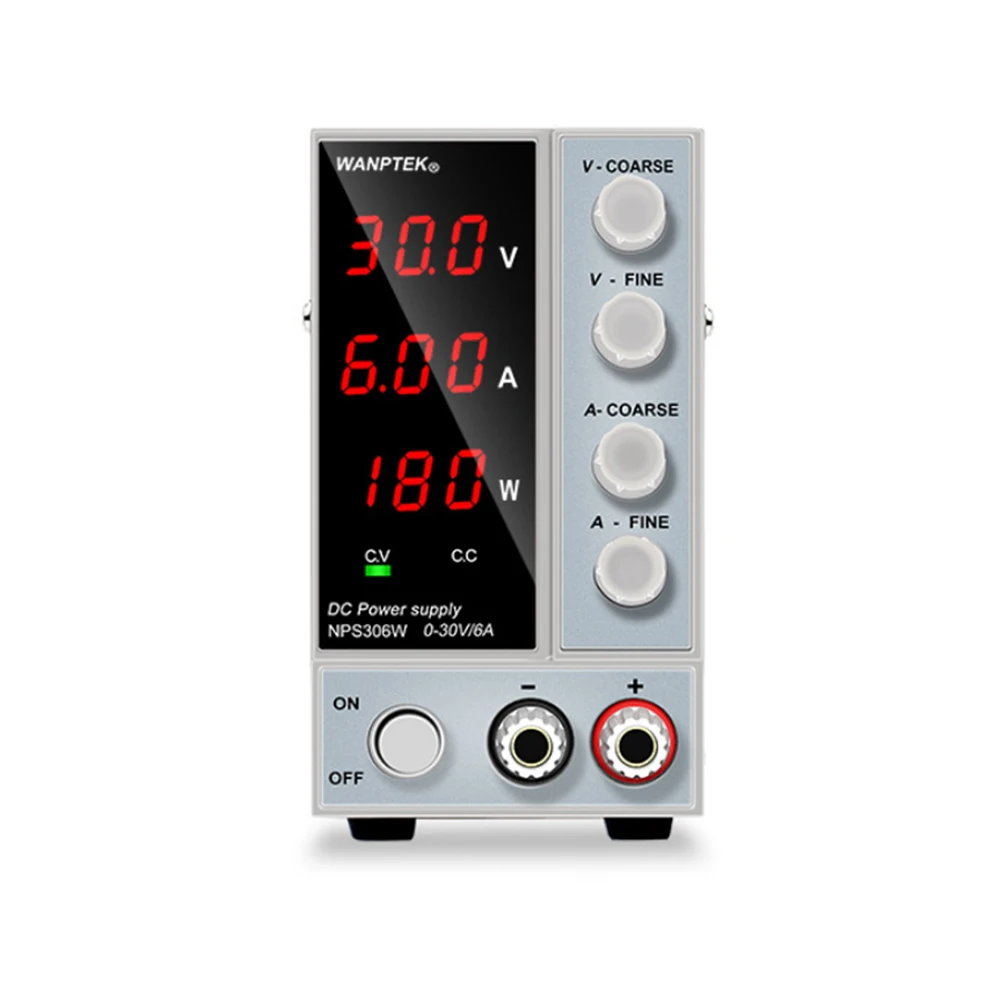 NPS306W With Power Display Mini Adjustable Digital DC Switching Power Supply 0-30V 0-6A Laboratory Test Power Supply