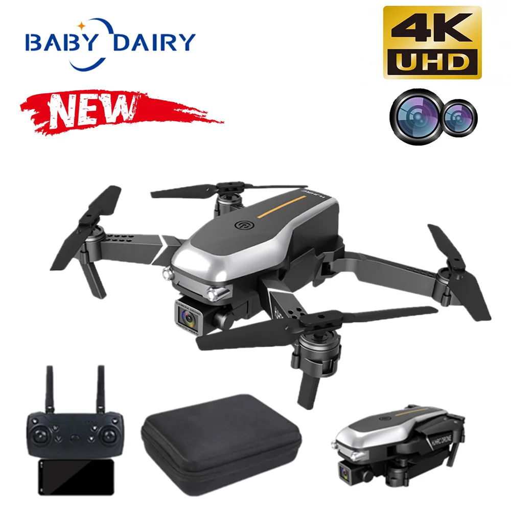 

BABY DAIRY HJ95 Mini Drone 4K HD with Dual Camera One Key Return Air Pressure Fixed Height WIFI FPV Foldable Quadcopter Boy Toys
