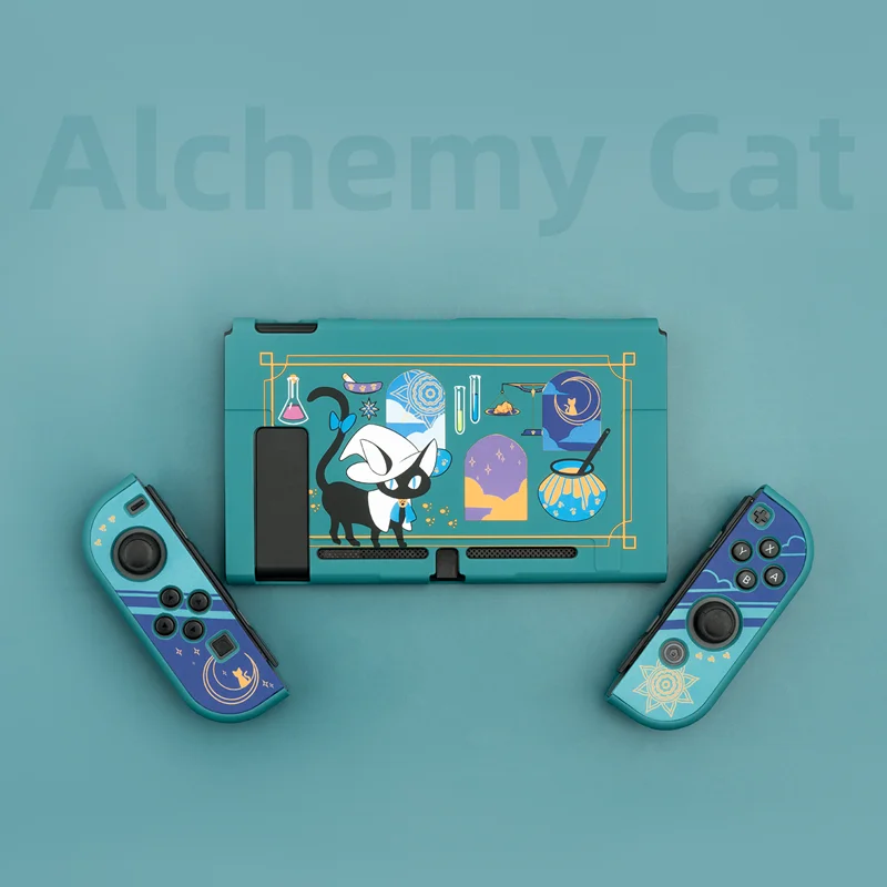 Жесткий чехол на заднюю панель для Nintendo Switch Shell Alchemy Cat Magic Potion мультяшная