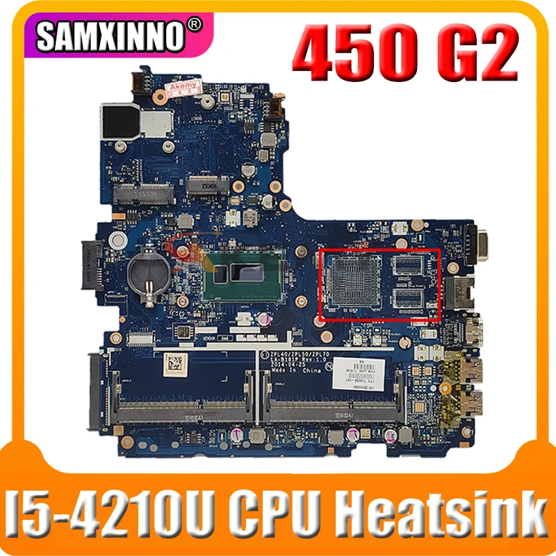 

768146-601 768146-501 для HP Probook 450 G2 Материнская плата ноутбука LA-B181P с I5-4210U Процессор радиатора мб 100% тестирование Быстрая доставка
