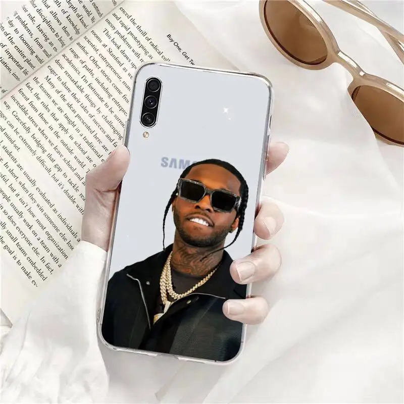 

pop smoke Phone Case Transparent Clear For Samsung Galaxy A71 A21s S8 S9 S10 plus note 20 ultra