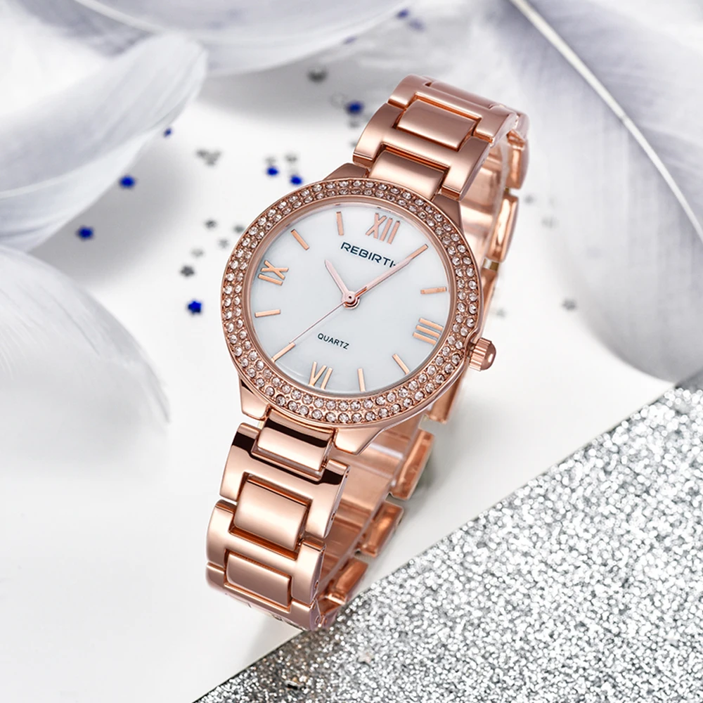 Часы наручные женские кварцевые с кристаллами люксовые модные ультратонкие