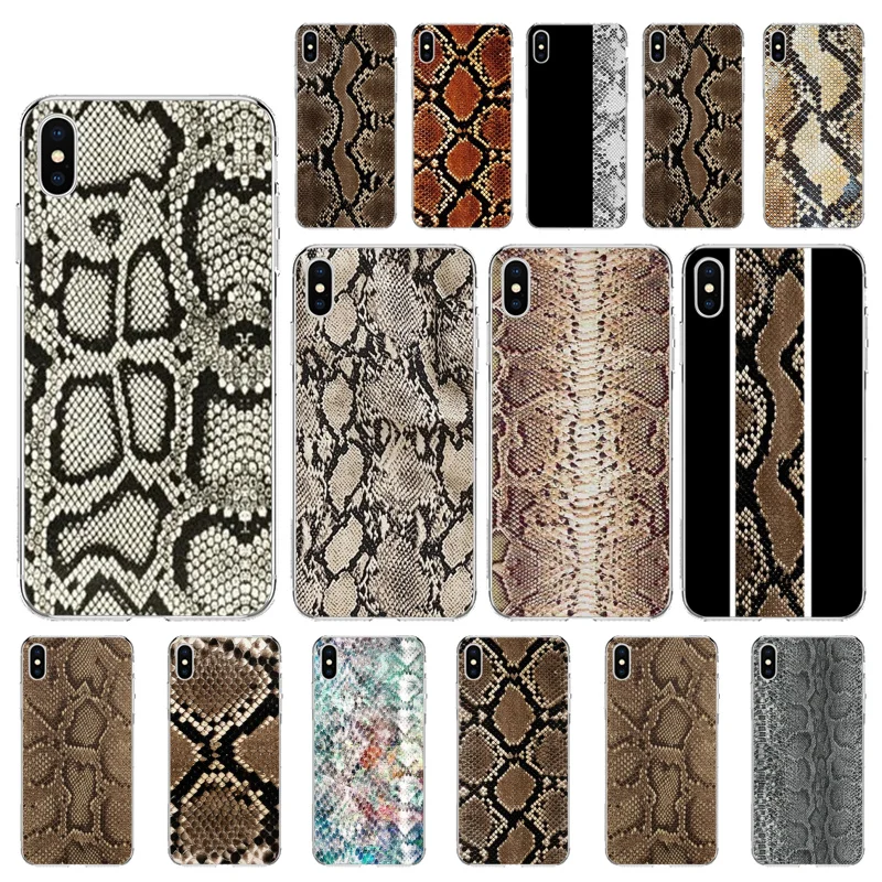 

Snake Skin Phone Case For iPhone 13 mini 12Pro Max SE2 11 11Pro XS MAX XR 7 8 6 Plus