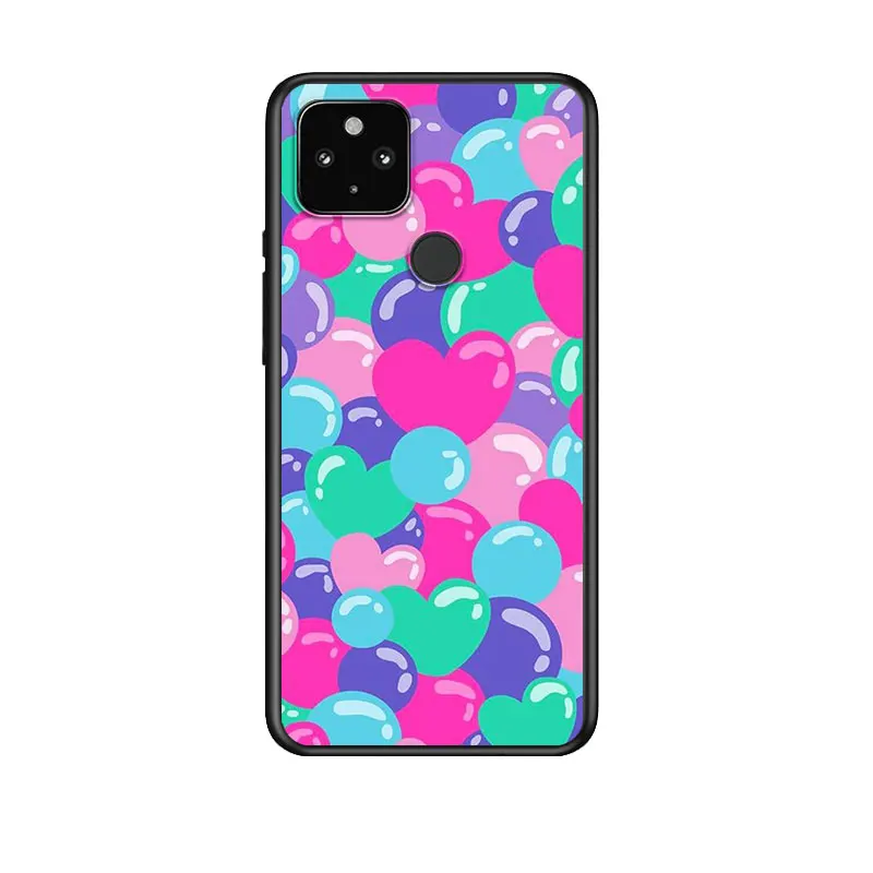 

Cute Love Heart for Google Pixel 5 Pixel 4a 5G Pixel 4a Pixel 4 Pixel 4 XL Silicone Soft Black Phone Case Cover