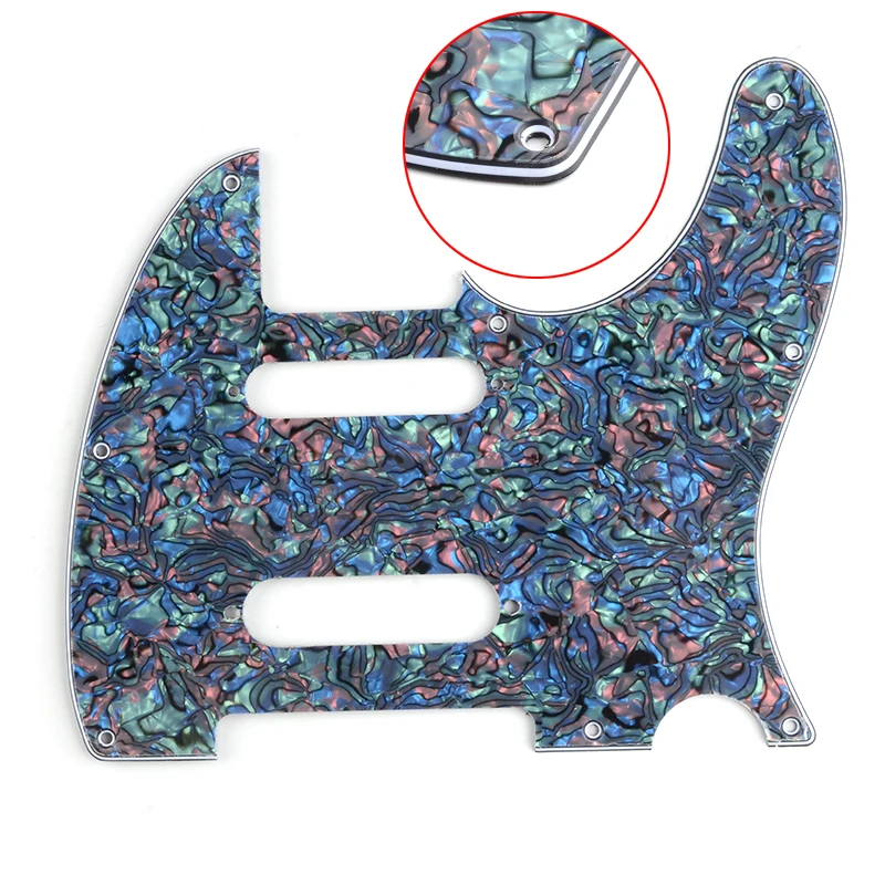 Tele Pickguard 3 слойная с 2 отверстиями для пикапа одной катушкой 8 скрепленная пластина