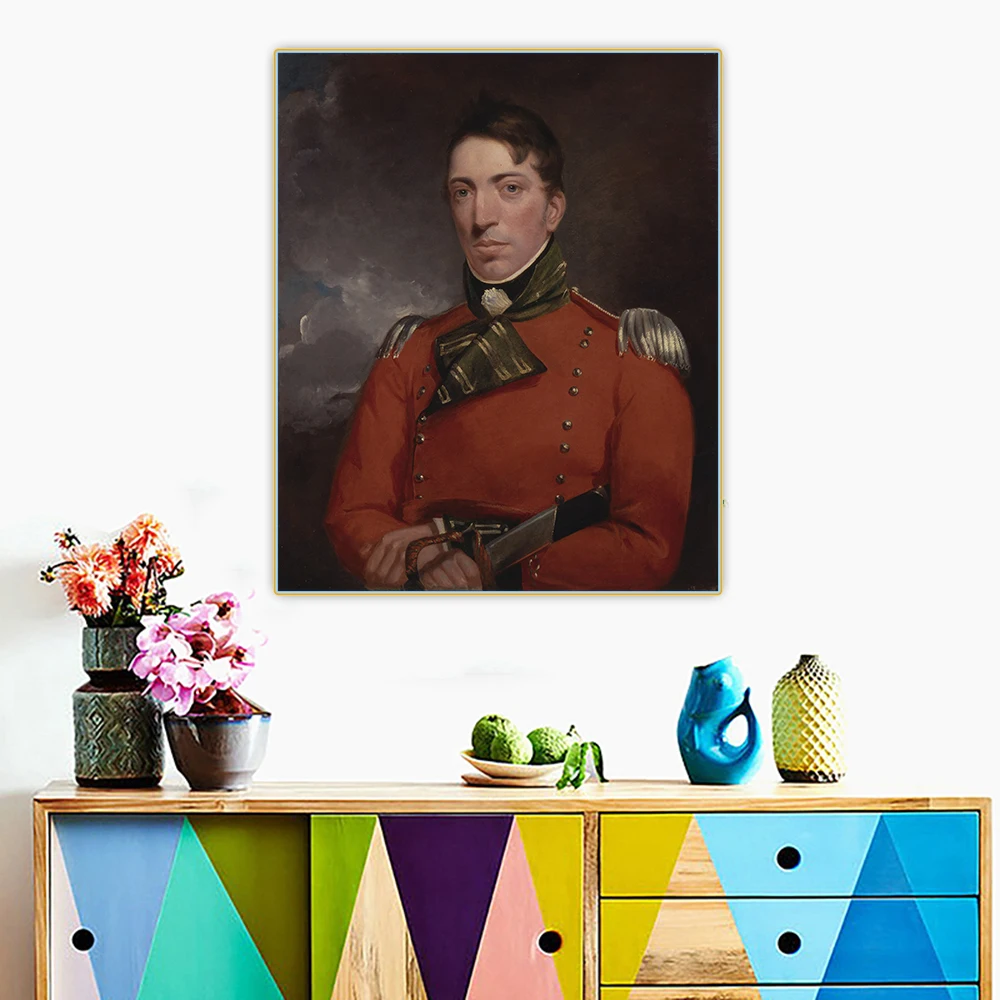 

Citon John Constable《Captain Richard Gubbins》Canvas Art Oil painting Artwork Poster Picture Backdrop Wall Decor Home Decoration