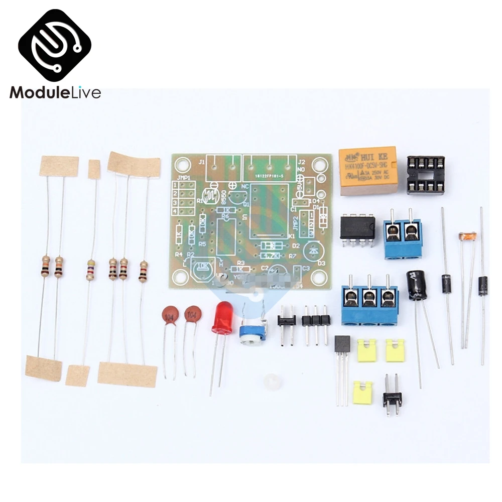 Светильник Модуль управления DIY Kit с 5V Реле LM393 электронный Borad с светочувствительным DC 5-6V