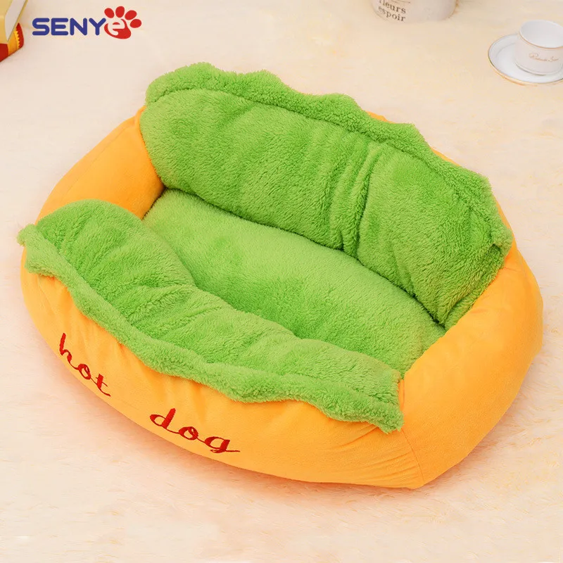 

Милый домашний хот-дог, Конура, большой Модный хот-дог, кишечный конур, коврик для домашних животных, Конура для кошек, Съемный и моющийся, ос...