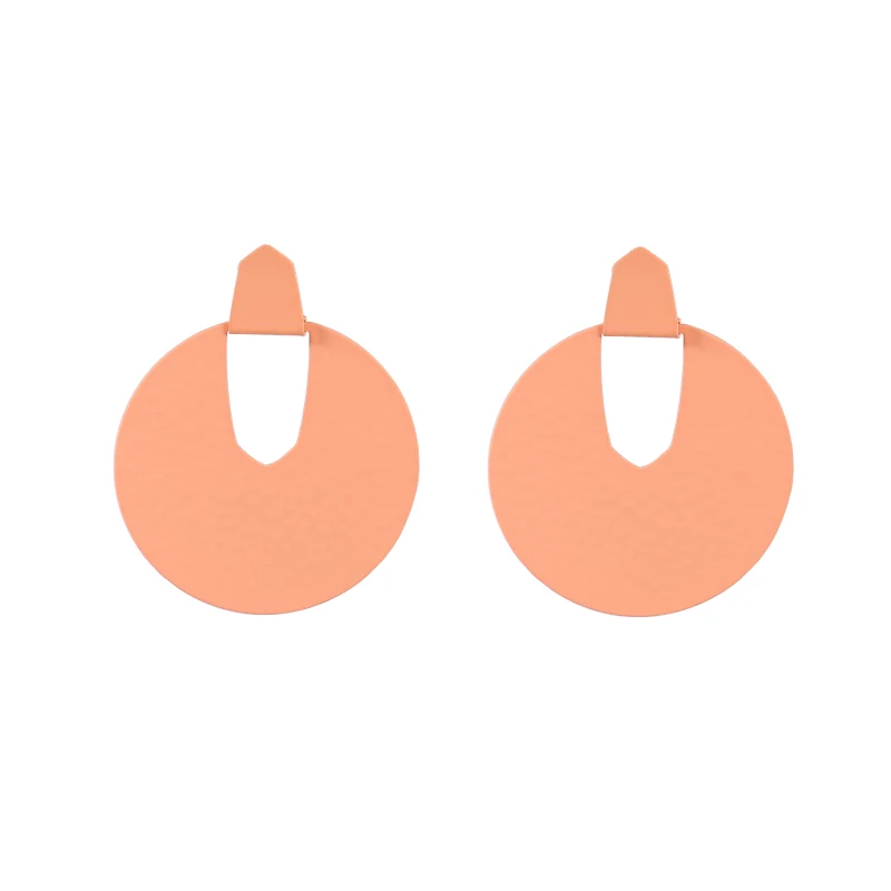 Badu новые корейские модные геометрические большие круглые серьги с подвеской