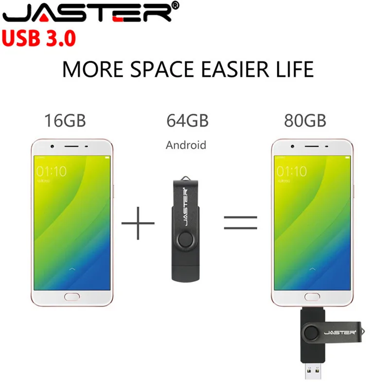 USB 3.0 OTG флеш-накопитель Jaster высокоскоростной 3 0 Гб 64 ГБ 32 16 8 4 USB-накопитель