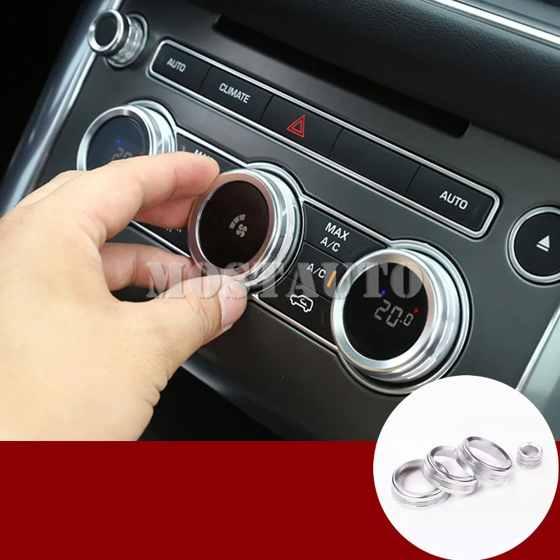 

Для Land Rover Range Rover L405 консоль крышка ручки кондиционера 2013-2017 4 шт. Серебристая/синяя/красная отделка автомобиля