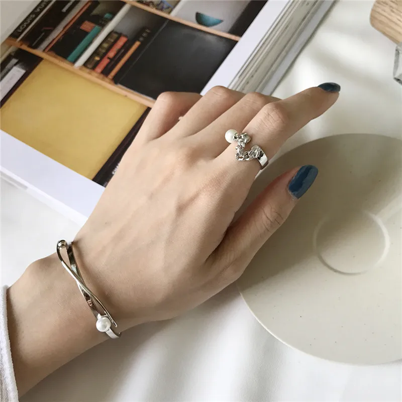 RUIYI для женщин элегантные реального 925 Стерлинговое Серебро геометрической формы