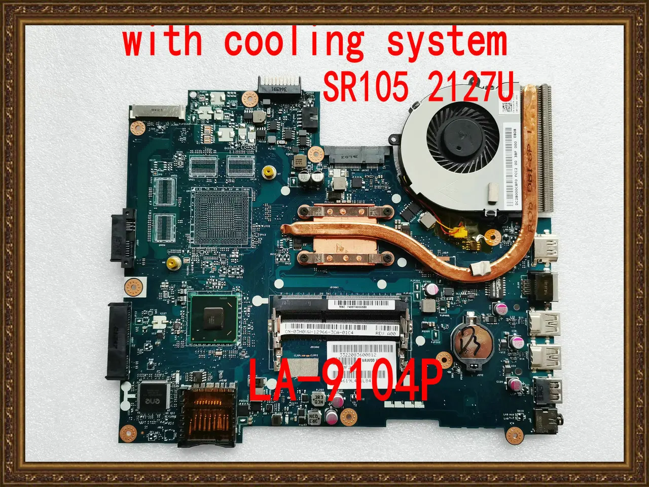 LA-9104P с системой охлаждения системная плата для ноутбука DELL Inspiron 3521 CN-03H0VW 03H0VW 2127U