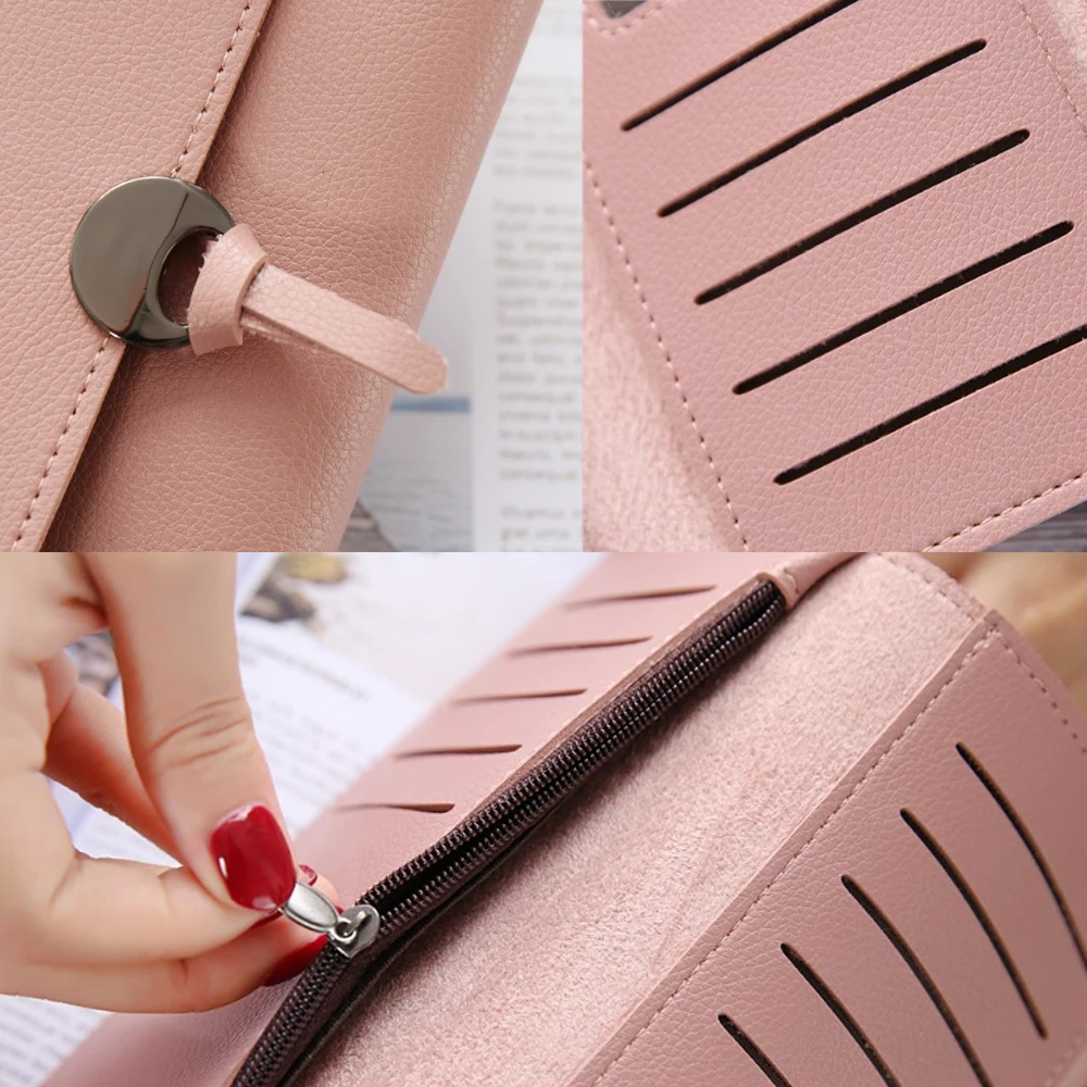 Модные длинные женские кошельки 2019 Женский кошелек и бумажник из