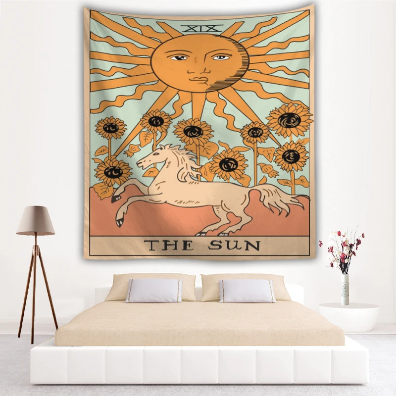Гобелен с карточками Таро настенный домашний декор ковер настенное одеяло