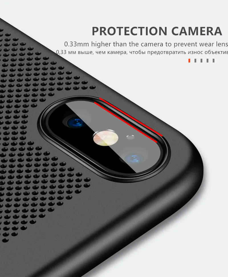 Роскошный телефон чехол для iPhone 6 6s 7 8 Plus полые теплоотвод Чехлы Жесткий ПК X XS MAX XR