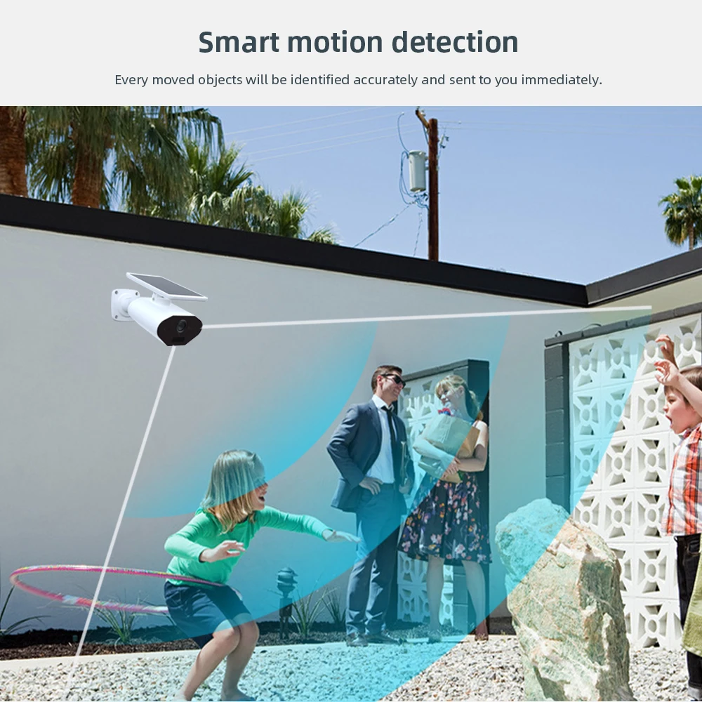 Скидка Беспроводная IP-камера с солнечной батареей, 3 Мп, поддержка Alexa Google Home Продажа Беспроводная IP-камера с солнечной батареей, 3 Мп, поддержка Alexa Google Home