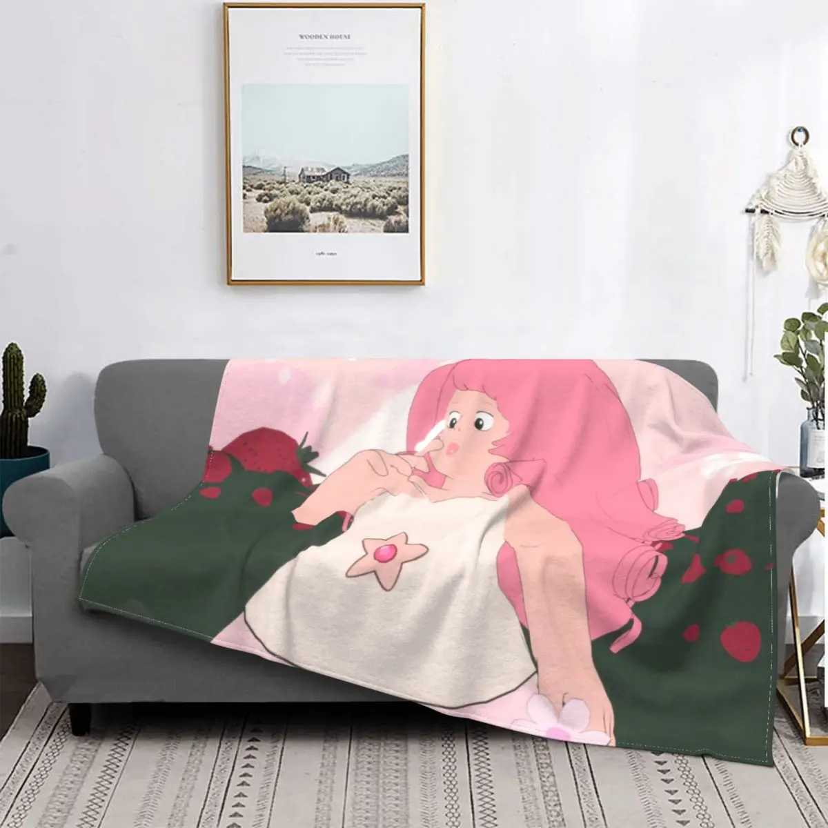 

Смешное фланелевое одеяло Steven Universe Steven Quartz, украшение для дома