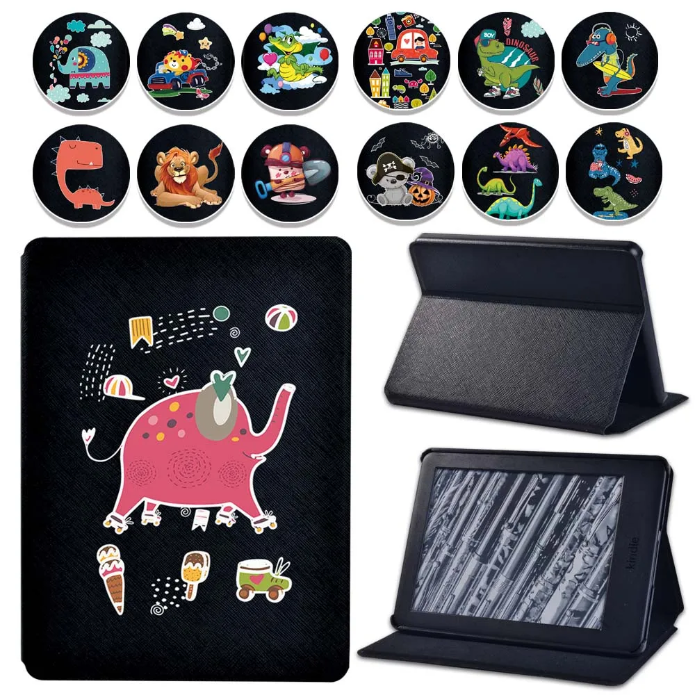 

Чехол для Kindle (8/10-го поколения)/Kindle Paperwhite(5/6/7/10-го поколения), чехол-подставка для планшета в мультяшном стиле из искусственной кожи, чехол + ст...